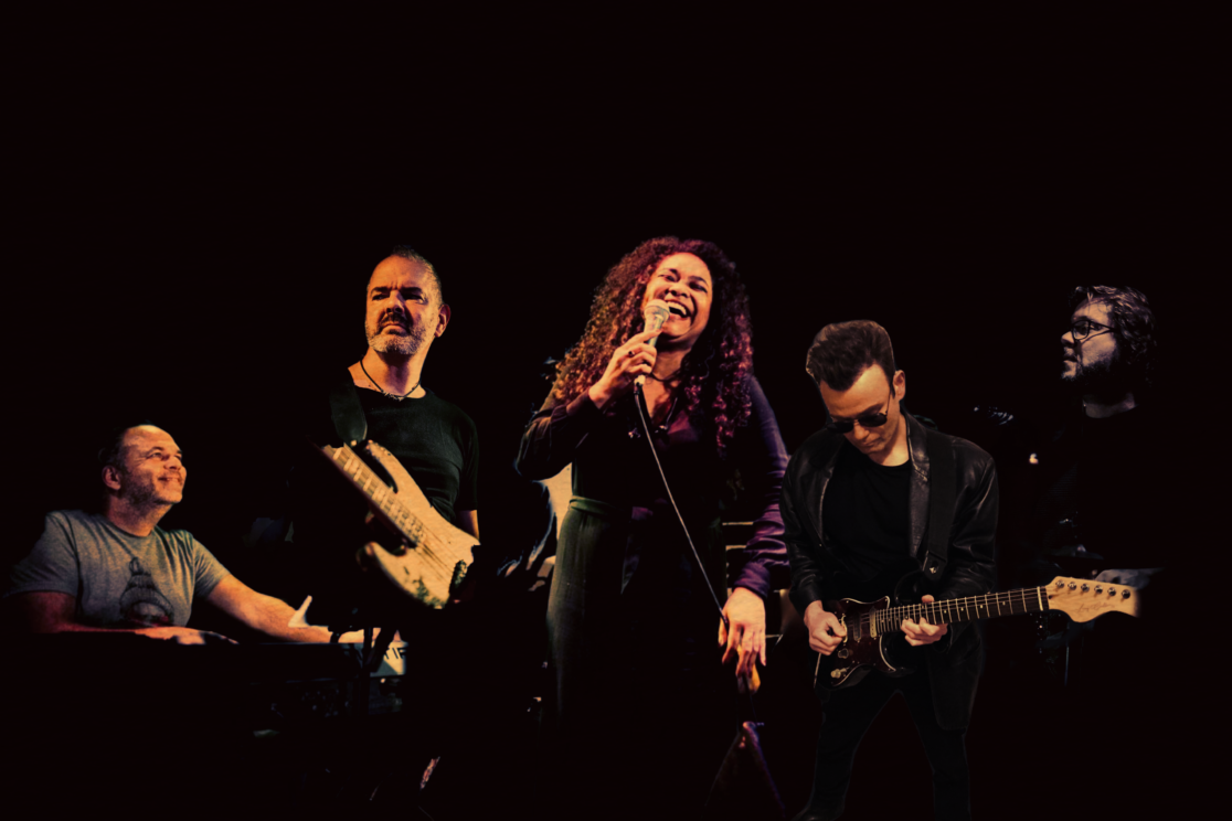 Een sfeerimpressie van Tristan met band